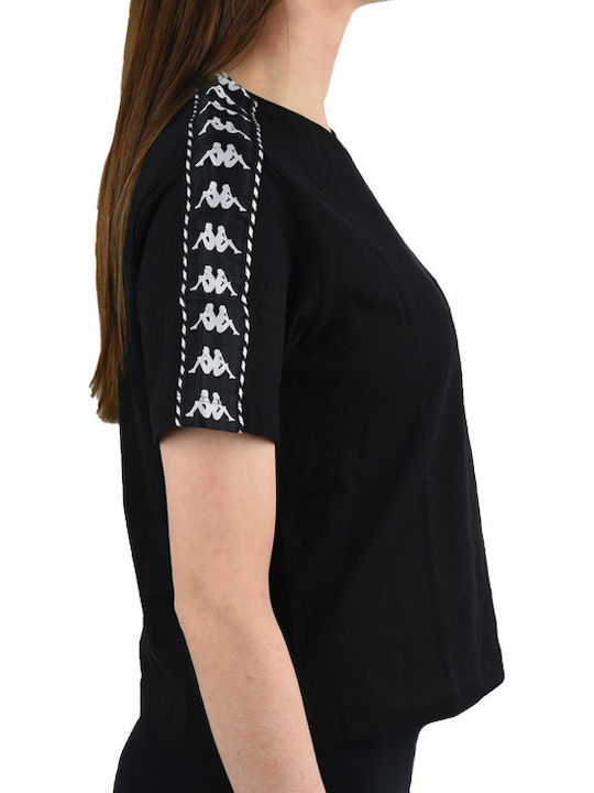 Inula Κοντομάνικο Crop Top Μαύρο