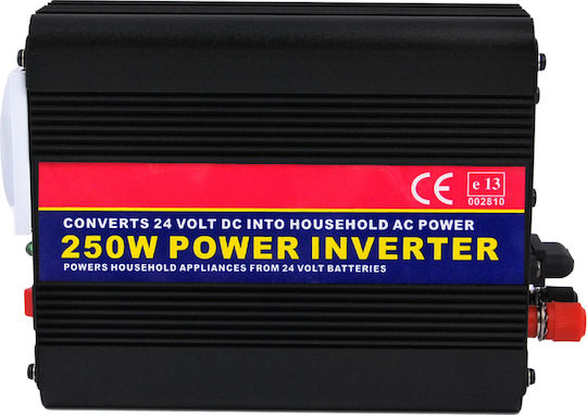 Autoline Car Inverter 250W to Converter 24V DC in 220V AC