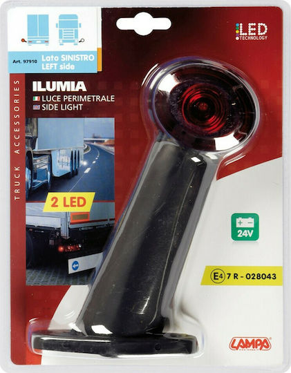 Lampa Ilumia Double-Sided Volume Light Truck Volume Lights 1pcs 24V - Red L9791.0