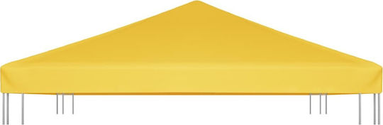 vidaXL Acoperiș Pentru Foișor 270gr/m² Galben Cu Acoperire PVC 3x4m