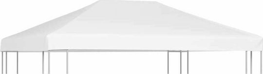 vidaXL Gazebo Cover 270gr/m² White with PVC Coating 3x4m
