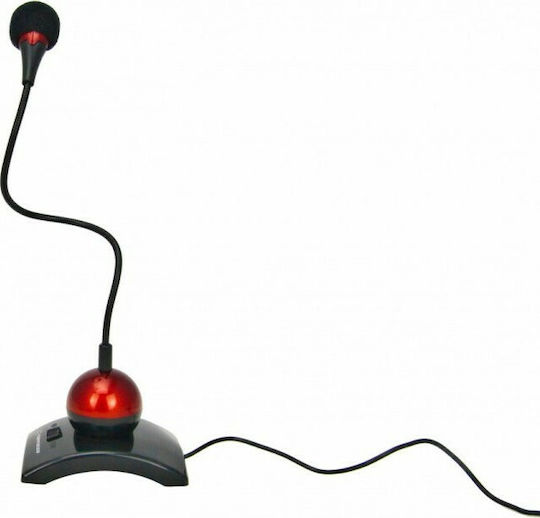 Esperanza EH130 Microfon Desktop, Braț flexibil în Culoarea Red