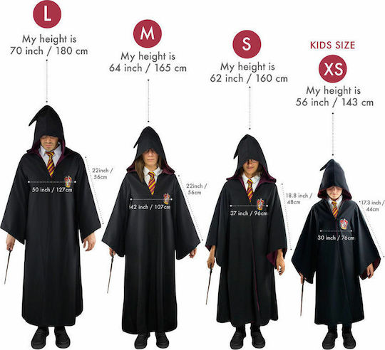 Cinereplicas Harry Potter Wizard Robe Cloak Gryffindor Small Replica