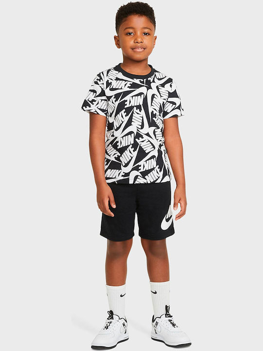 Nike Παιδικό Σετ με Σορτς Καλοκαιρινό για Αγόρι 2τμχ Λευκό