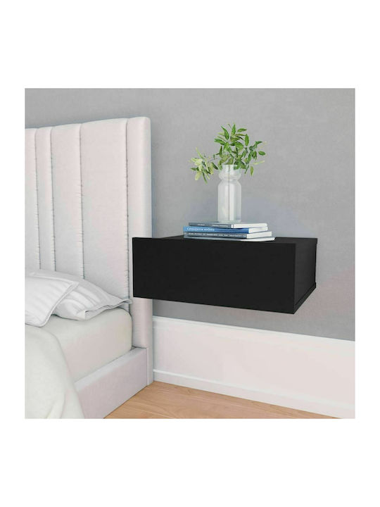 Wooden Bedside Tables 2pcs Black 40x30x15cm