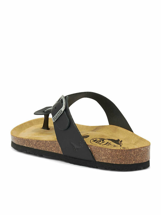 Leather Women's Flat Sandals Anatomic Chicago Negro