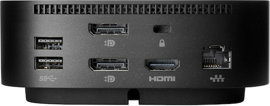 HP Universal G2 USB-A / USB-C Docking Station με HDMI/DisplayPort 4K PD Ethernet Μαύρο