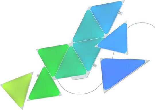 Nanoleaf Smart Осветително Тяло Shapes Триъгълници LED RGB Шестоъгълник 9 Бр Nanoleaf Smart Осветително Тяло Shapes Триъгълници LED RGB Шестоъгълник 9 Бр