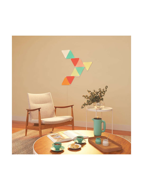 Nanoleaf Shapes Triangles WiFi Decorative Lamp Hexagon Multicolour 9pcs
