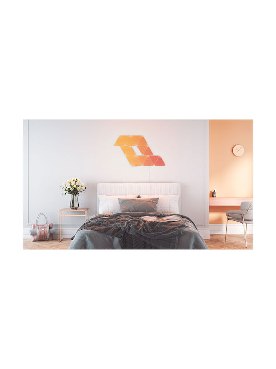 Nanoleaf Shapes Triangles WiFi Decorative Lamp Hexagon Multicolour 9pcs