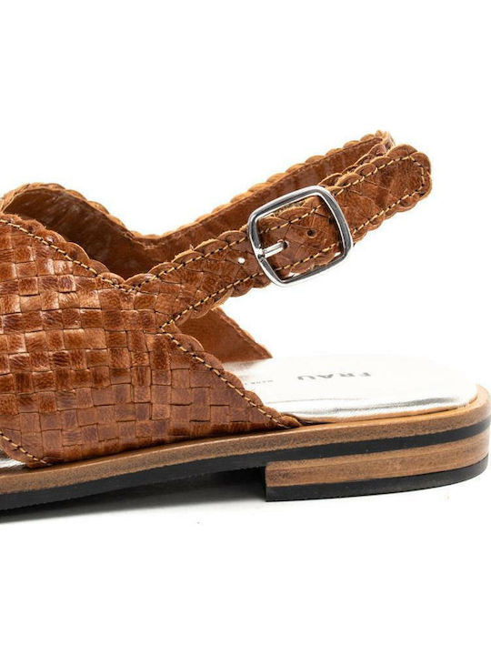8677 Sandale Casual Damă De Piele Tabac