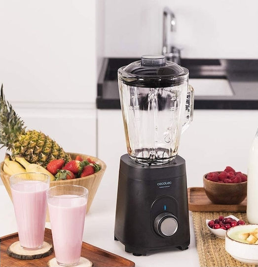 Cecotec Power Black Titanium 1000 Blender with Glass Jug 1.5 lt 1000W Black