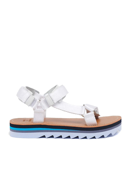 Women's Flat Sandals Sporty in White Color