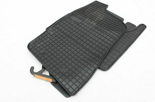 Frogum Set of Front and Rear Mats 4pcs for Fiat Fullback Mitsubishi L200 2015 Black