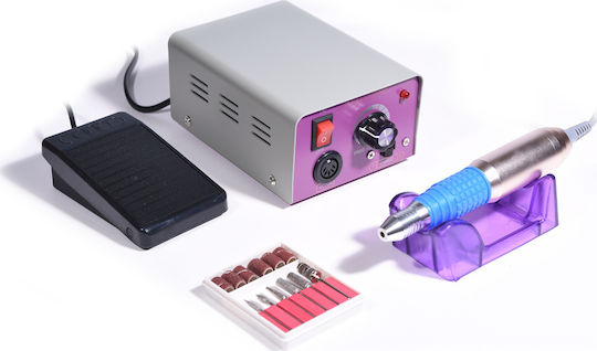 Lina MM-25000 Nail Drill Power 12W Gray with Pedal with 30000 Rotations per Minute