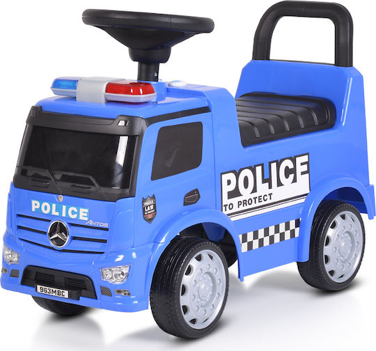 Moni Mercedes Antos 657 Police Ride On Car for 12+ Months Blue