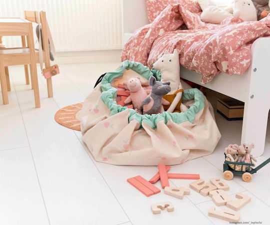 Play&go Kinder Spielmatte aus Stoff Cherry Love Beige 40cm 1Stück