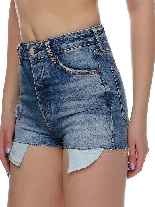 Skinny Hot Women's Jean Shorts Blue