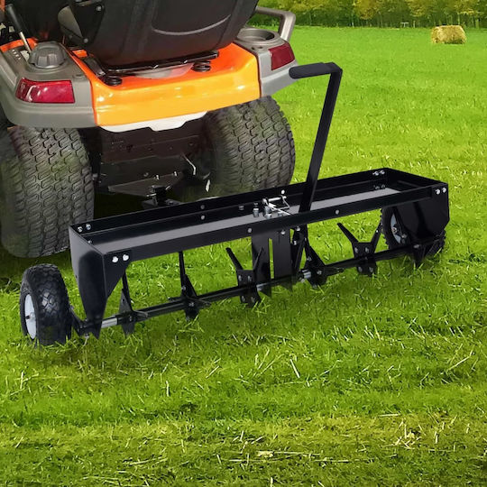 vidaXL Rasenlüfter für Rasentraktor 102cm Lawn Spiker 147892