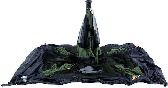 OZtrail Fast Frame 6 Automatic Camping Tent Cabin Green with Double Cloth 3 Seasons for 6 People 300x280x195cm