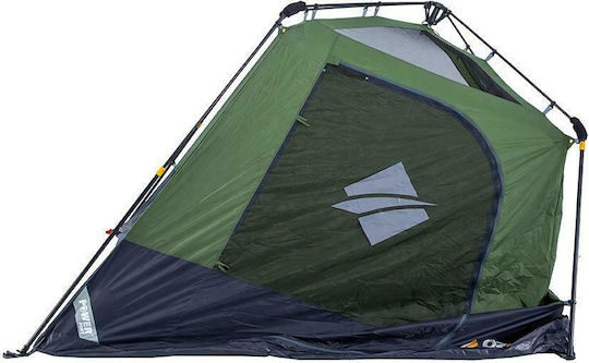 OZtrail Fast Frame 6 Automatic Camping Tent Cabin Green with Double Cloth 3 Seasons for 6 People 300x280x195cm