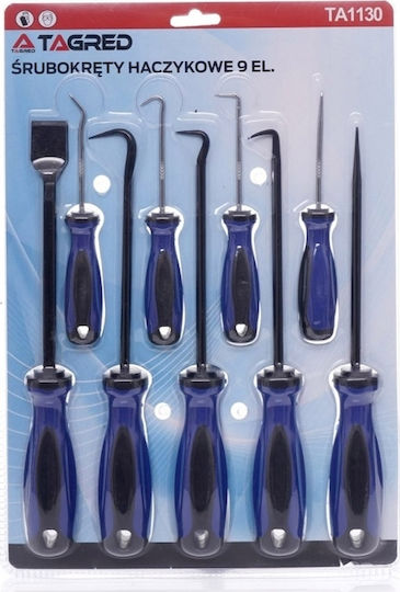 Tagred Set Tools Hooks Scraper Awls 9 pcs TA1130 Hand Tool Set 9pcs
