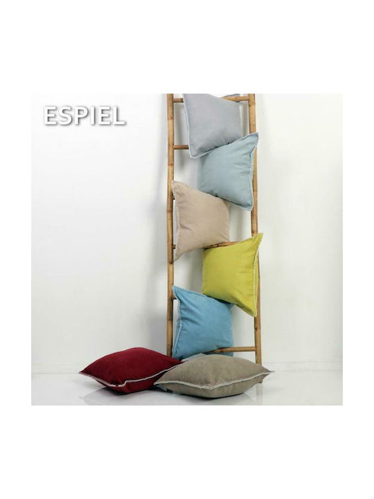 Espiel Sofa Cushion from 100% Cotton Green 45x45cm