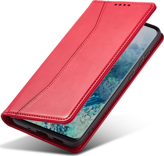 Bodycell PU Leather Book Piele artificială Roșu (Huawei P40 Lite)