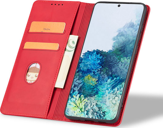 Bodycell PU Leather Book Synthetic Leather Red (Galaxy A20e)