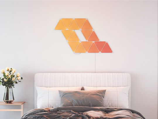 Nanoleaf Διακοσμητικό Φωτιστικό Shapes Triangles LED RGB Hexagon 4τμχ