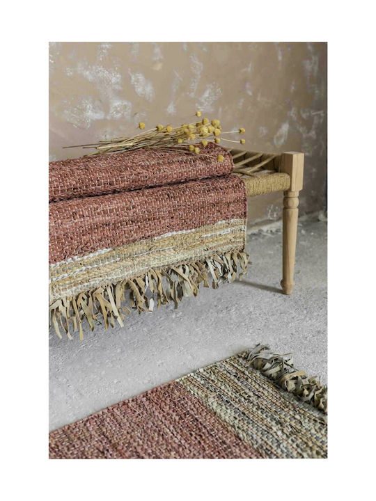 Nima Ardit Rug Rectangular with Fringes Terracotta