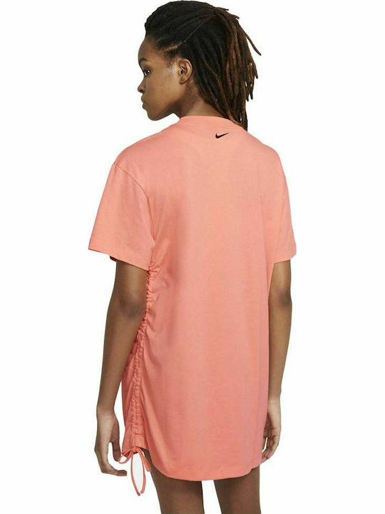 Nike Sportswear Essential Mini Κοντομάνικο Αθλητικό Φόρεμα Ροζ