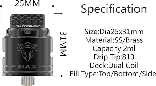 Thunderhead Tauren Max RDA 25mm Brass