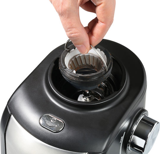Zassenhaus Arabica Electric Coffee Grinder Electric Coffee Grinder 110W with Grain Capacity 450g and 16 Grind Levels Black