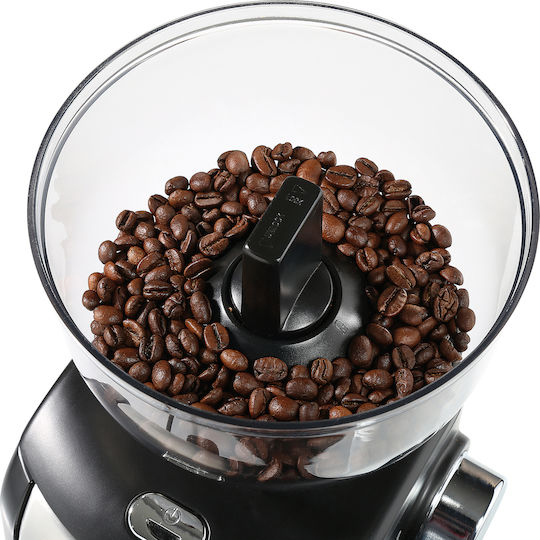 Zassenhaus Arabica Electric Coffee Grinder Electric Coffee Grinder 110W with Grain Capacity 450g and 16 Grind Levels Black