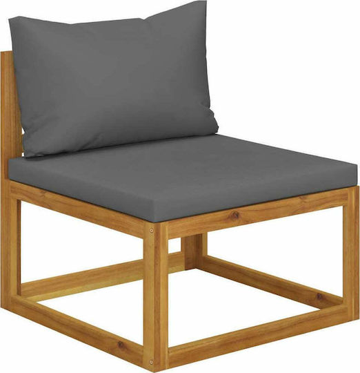 vidaXL Garten- und Outdoor-Möbelsets Wohnzimmer für kleine Räume 2 Stück Akazie mit Kissen