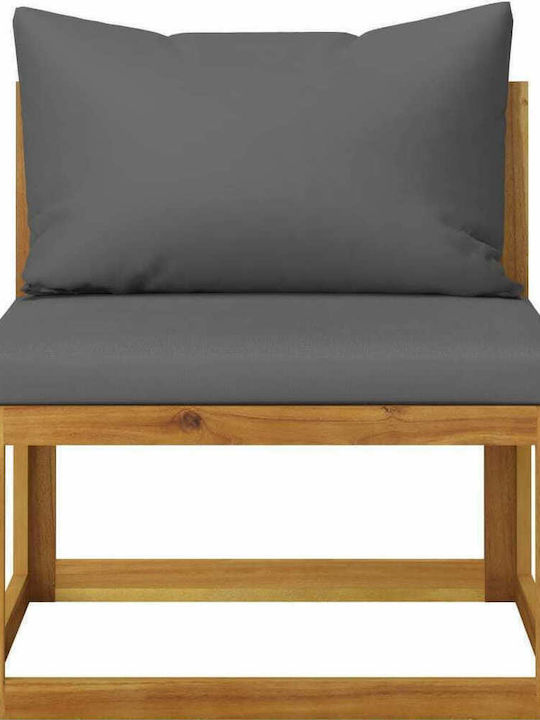 Garden & Outdoor Furniture Sets Sofa Set for Small Outdoor Spaces 2 Pieces Acacia with Pillows