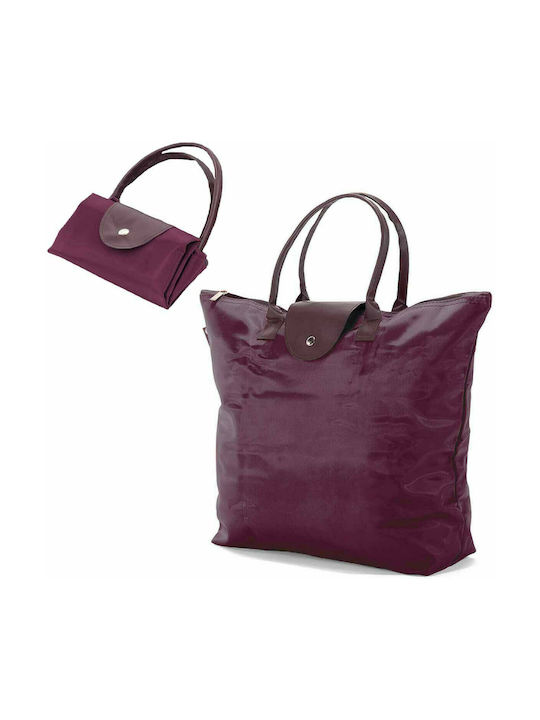 Benzi Fabric Shopping Bag Burgundy