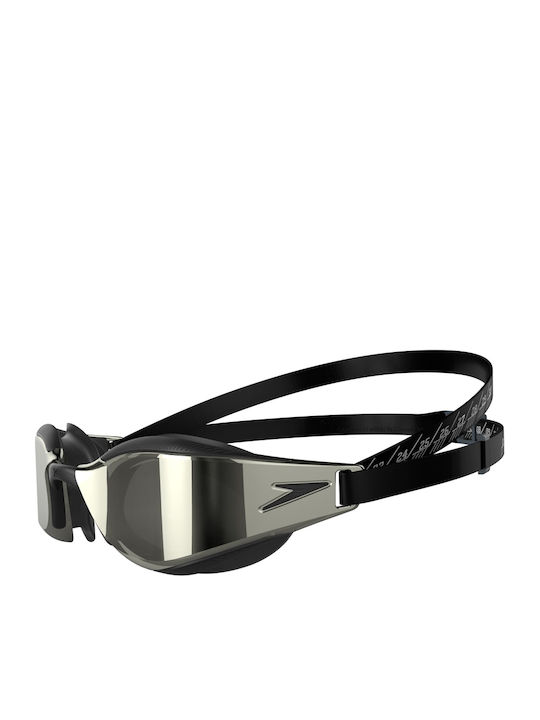 Speedo Fastskin Hyper Elite Swimming Goggles Adults with Anti-fog Lenses Black