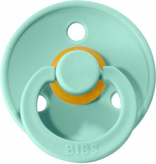 Bibs Colour Pacifiers Rubber White / Mint for 0-6 months 2pcs