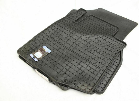 Petex Set of Front and Rear Mats 4pcs for Peugeot 107 Toyota Aygo Citroen C1 2005-2014 Black