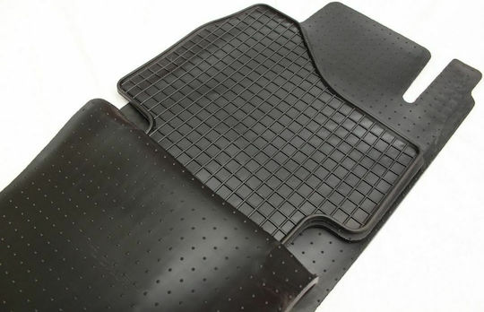 Petex Set of Front and Rear Mats 4pcs for Peugeot 107 Toyota Aygo Citroen C1 2005-2014 Black