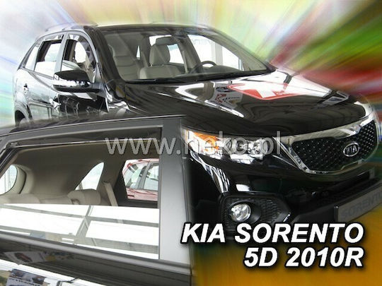 Heko Satz Windabweiser Vordere und Hintere Dark Fime für Kia Sorento 4Stück