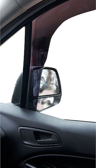 Heko Set of Windbreakers Front Car Dark Fime for Ford Transit Connect 2pcs