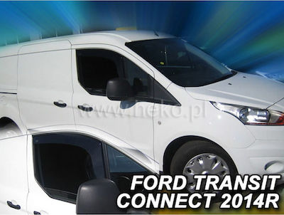 Heko Σετ Ανεμοθραύστες Μπροστινοί για Ford Transit Connect 2/4D 2014 2τμχ