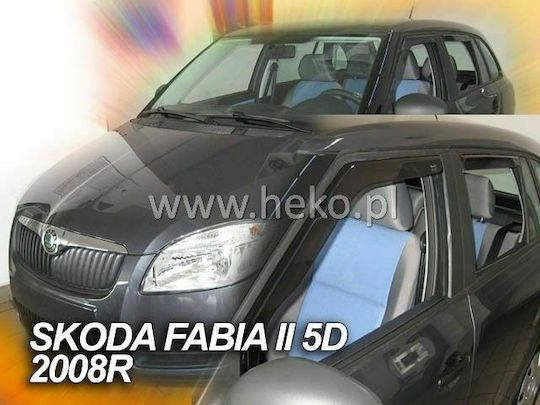 Heko Комплект Ветробрани Dark Fime за Skoda Фабия 4бр