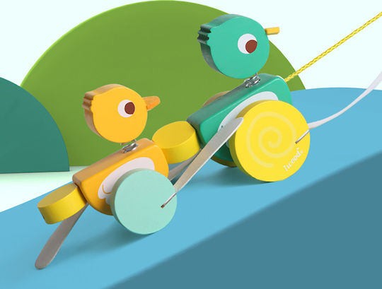 iwood Συρόμενο Παιχνίδι Pull Along Ducks από Ξύλο για 12+ Μηνών