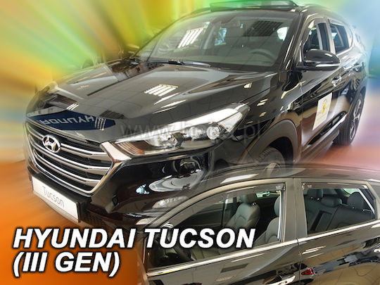 Heko Set deflectoare de vânt Dark Fime pentru Hyundai Tucson 4buc