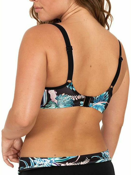 Marafa Eco Curves Бикини Сутиен Флорален Черен