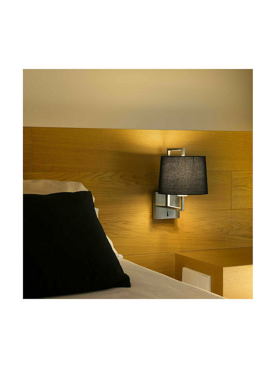 Faro Barcelona Modern Lamp Wall with Socket E27 and Switch White 19x17.6cm
